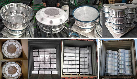 143.1mm PCD Concave Design Alumínio Alloy Wheel para Zhongtong Bus Peças de substituição