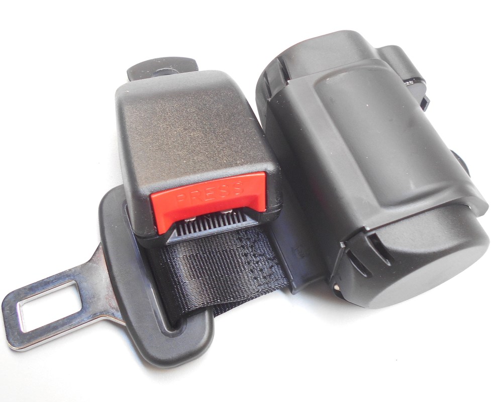 HAISE CLASSIC Cinturão de Segurança Preto Retrátil Pequeno de Dois Pontos Ultrafinho para Peças de Autobus Golden Dragon