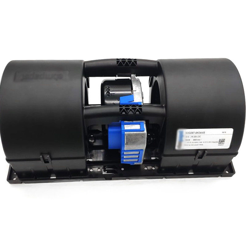 Direção de rotação das peças de autocarro no sentido horário do ventilador de evaporação e do ventilador centrífugo